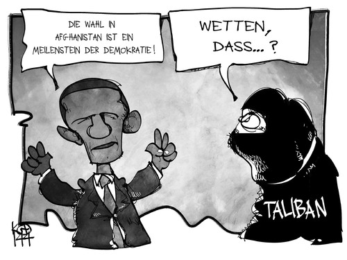 Cartoon: Wahl in Afghanistan (medium) by Kostas Koufogiorgos tagged krieg,konflikt,gewalt,politik,usa,dass,wetten,terrorismus,meilenstein,demokratie,wahl,afghanistan,taliban,obama,illustration,cartoon,koufogiorgos,karikatur,karikatur,koufogiorgos,cartoon,illustration,obama,taliban,afghanistan,wahl,demokratie,meilenstein,terrorismus,wetten,dass,usa,politik,gewalt,konflikt,krieg