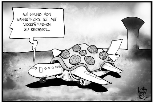 Cartoon: Warnstreik am Flughafen (medium) by Kostas Koufogiorgos tagged karikatur,koufogiorgos,illustration,cartoon,warnstreik,flughafen,flugzeug,schildkröte,langsam,verspätung,tower,streik,arbeitskampf,verkehr,karikatur,koufogiorgos,illustration,cartoon,warnstreik,flughafen,flugzeug,schildkröte,langsam,verspätung,tower,streik,arbeitskampf,verkehr