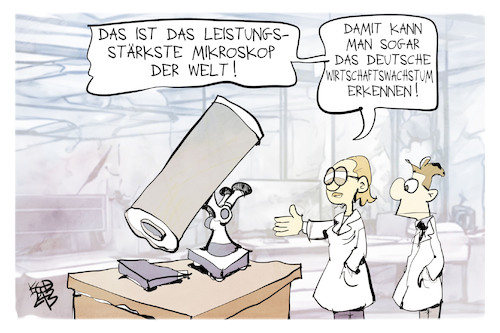 Cartoon: Wirtschaftswachstum (medium) by Kostas Koufogiorgos tagged karikatur,koufogiorgos,wirtschaft,wachstum,mikroskop,karikatur,koufogiorgos,wirtschaft,wachstum,mikroskop