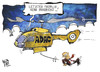 Cartoon: ADAC-Skandal (small) by Kostas Koufogiorgos tagged karikatur,illustration,cartoon,koufogiorgos,adac,meyer,hubschrauber,flug,rücktritt,automobilclub,verein