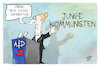 Cartoon: AfD (small) by Kostas Koufogiorgos tagged karikatur,koufogiorgos,weidel,afd,kommunisten,jugendorgansiation