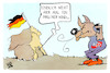 Cartoon: AfD im Umfragehoch (small) by Kostas Koufogiorgos tagged karikatur,koufogiorgos,afd,umfrage,wolf,haus,wind,sturm