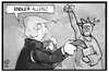Cartoon: Allein mit Miss Liberty (small) by Kostas Koufogiorgos tagged karikatur,koufogiorgos,illustration,cartoon,usa,donald,trump,miss,liberty,freiheitsstatue,belästigung,sexuell,sexismus,präsident