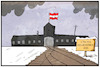 Cartoon: Asylpolitik Österreich (small) by Kostas Koufogiorgos tagged karikatur,koufogiorgos,illustration,cartoon,kaserbierung,österreich,flüchtlinge,asyl,asylpolitik,flüchtlingslager