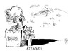 Cartoon: Attacke! (small) by Kostas Koufogiorgos tagged steinbrück,bank,finanzmarkt,wirtschaft,grundsatz,thesen,papier,ritter,rüstung,angriff,waffe,karikatur,kostas,koufogiorgos