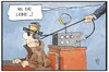 Cartoon: BND-Kontrolle (small) by Kostas Koufogiorgos tagged karikatur,koufogiorgos,illustration,cartoon,bnd,agent,spion,kabel,line,offline,anleinen,verbindung,abhören,regierung,kontrolle,geheimdienst