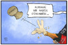 Cartoon: Böhrnsen (small) by Kostas Koufogiorgos tagged karikatur,koufogiorgos,illustration,cartoon,böhrnsen,spd,bremen,bürgermeister,regierungschef,selbstmord,rücktritt,wahl,sieger,verlierer,politik,rotgrün