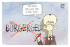 Cartoon: Bürgergeld (small) by Kostas Koufogiorgos tagged karikatur,koufogiorgos,bürgergeld,merz,meloni,cdu