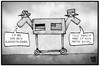 Cartoon: Bundestrojaner (small) by Kostas Koufogiorgos tagged karikatur,koufogiorgos,illustration,cartoon,bka,bundestrojaner,pferd,usa,spionage,ausspähprogramm,politik,kriminalität