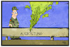 Cartoon: Bundeswehr (small) by Kostas Koufogiorgos tagged karikatur,koufogiorgos,illustration,cartoon,bundesrechnungshof,geld,verschwendung,leck,bundeswehr,ausrüstung,militär,soldat,ausstattung