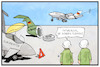 Cartoon: Bundeswehrtagung (small) by Kostas Koufogiorgos tagged karikatur,koufogiorgos,illustration,cartoon,bundeswehr,merkel,flugzeug,eurofighter,a400m,airbus,rüstungsmängel,rüstungsgüter,soldat,militär