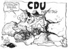 Cartoon: CDU-Parteitag (small) by Kostas Koufogiorgos tagged cdu,merkel,saudi,arabien,panzer,rüstungsindustrie,parteitag,export,vorsitzende,karikatur,kostas,koufogiorgos