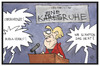 Cartoon: CDU-Parteitag (small) by Kostas Koufogiorgos tagged karikatur,koufogiorgos,illustration,cartoon,cdu,parteitag,merkel,streit,ruhe,karlsruhe,lärm,partei