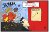 Cartoon: China (small) by Kostas Koufogiorgos tagged karikatur,koufogiorgos,illustration,cartoon,china,explosion,katastrophe,wirtschaft,wachstum