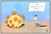 Cartoon: Corona füllt das Sommerloch (small) by Kostas Koufogiorgos tagged karikatur,koufogiorgos,illustration,cartoon,corona,sommerloch,nachrichten,pandemie,virus,thema