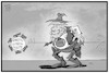 Cartoon: Corona vs. Trump (small) by Kostas Koufogiorgos tagged karikatur,koufogiorgos,illustration,cartoon,corona,trump,cowboy,virus,pandemie,schuss,waffe,schießen