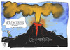 Cartoon: CSU-Parteitag (small) by Kostas Koufogiorgos tagged cscsu,parteitag,bayern,vulkan,michel,koalitionsverhandlung,karikatur,koufogiorgos
