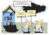 Cartoon: CSU (small) by Kostas Koufogiorgos tagged csu,merkel,brüderle,dobrindt,fdp,cdu,koalition,regierung,griechenland,kritik,europa,karikatur,kostas,koufogiorgos