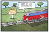 Cartoon: Daten-Verkehr (small) by Kostas Koufogiorgos tagged karikatur,koufogiorgos,illustration,cartoon,bahn,infoscore,datenschutz,datenverkehr,zug,privatsphaere