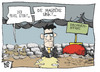 Cartoon: De Maiziere unter (small) by Kostas Koufogiorgos tagged maiziere,drohne,eurohawk,hochwasser,verteidigungsminister,karikatur,koufogiorgos