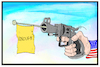 Cartoon: Demo gegen Waffen (small) by Kostas Koufogiorgos tagged karikatur,koufogiorgos,illustration,cartoon,waffen,pistole,demonstration,enough,waffengesetz,nra,usa
