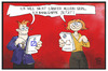 Cartoon: Deutsche Bank und Commerzbank (small) by Kostas Koufogiorgos tagged karikatur,koufogiorgos,illustration,cartoon,deutsche,bank,commerzbank,fusion,flirt,wirtschaft,annäherung