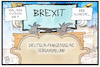 Cartoon: Deutschland-Frankreich (small) by Kostas Koufogiorgos tagged karikatur,koufogiorgos,illustration,cartoon,deutschland,frankreich,brexit,komödie,partnerschaft,europa