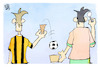 Cartoon: Dortmund verliert gegen Werder (small) by Kostas Koufogiorgos tagged karikatur,koufogiorgos,werder,bremen,dortmund,bvb,bundesliga,fußball,eis,sieg,niederlage