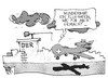 Cartoon: Drohnen-Affäre (small) by Kostas Koufogiorgos tagged drohne,eurohawk,ber,berlin,flughafen,steuern,steuergeld,flugzeug,karikatur,koufogiorgos