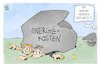 Cartoon: Entlastung (small) by Kostas Koufogiorgos tagged karikatur,koufogiorgos,entlastung,gas,mehrwertsteuer,energie,kosten,preis,stein,last