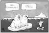 Cartoon: Erderwärmung (small) by Kostas Koufogiorgos tagged karikatur,koufogiorgos,illustration,cartoon,erderwärmung,klima,weltklimarat,csu,söder,umfrage,bayern,wahl,politik,umwelt,eisbär,ertrinken,meeresspiegel