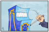 Cartoon: EU-Kommissionspräsident (small) by Kostas Koufogiorgos tagged karikatur,koufogiorgos,illustration,cartoon,eu,kommissionspräsident,spiel,einarmiger,bandit,glücksspiel