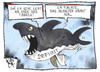 Cartoon: Europas Defizit (small) by Kostas Koufogiorgos tagged europa,defizit,schulden,hai,eu,euro,zone,wirtschaft,karikatur,koufogiorgos