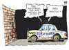 Cartoon: Eurozone (small) by Kostas Koufogiorgos tagged eurozone,europa,euro,schulden,krise,sackgasse,crashtest,auto,wirtschaft,karikatur,kostas,koufogiorgos