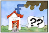 Cartoon: Facebook-Wohnungen (small) by Kostas Koufogiorgos tagged karikatur,koufogiorgos,illustration,cartoon,facebook,wohnung,haus,teilen,mieter,bewohner,wohnungsnot,mietendeckel,logo,soziales
