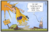 Cartoon: FDP (small) by Kostas Koufogiorgos tagged karikatur,koufogiorgos,illustration,cartoon,fdp,partei,liberale,landtagswahl,auferstehung,michel,leben,tod,wiederbelebung