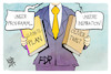 Cartoon: FDP (small) by Kostas Koufogiorgos tagged karikatur,koufogiorgos,fdp,wirtschaftswende,plan,twist,dickens,roman,sozial