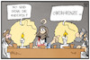 Cartoon: Feiern mit Obergrenze (small) by Kostas Koufogiorgos tagged karikatur,koufogiorgos,illustration,cartoon,corona,feier,jesus,apostel,jünger,pandemie,einschränkung