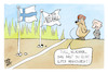 Cartoon: Finnland (small) by Kostas Koufogiorgos tagged karikatur,koufogiorgos,putin,russland,finnland,nato,verteidigung,bär,neutralität,grenze