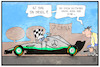 Cartoon: Formel 1-Diesel (small) by Kostas Koufogiorgos tagged karikatur koufogiorgos illustration cartoon mercedes formel eins china gp emission abgas diesel dieselgate abgasskandal motorsport