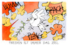 Cartoon: Frieden ist das Ziel (small) by Kostas Koufogiorgos tagged karikatur,koufogiorgos,ziel,frieden,taube,krieg,waffen