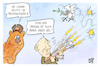 Cartoon: Friedensgespräche (small) by Kostas Koufogiorgos tagged karikatur,koufogiorgos,ukraine,frieden,putin,bär,russland,krieg,waffe,ziel