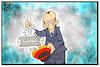 Cartoon: Friedrich Merz (small) by Kostas Koufogiorgos tagged karikatur,koufogiorgos,illustration,cartoon,merz,zauberer,kaninchen,hut,populismus