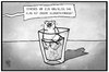 Cartoon: G7-Klimaergebnisse (small) by Kostas Koufogiorgos tagged karikatur,koufogiorgos,illustration,cartoon,g7,eisbär,glas,schmelzwasser,schmelzen,klima,erwärmung,eiswürfel,wasser,umwelt,rettung,klimaziel,politik