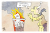 Cartoon: Gasumlage (small) by Kostas Koufogiorgos tagged karikatur,koufogiorgos,gasumlage,michel,heizung,feuer,energie,wärme,gaskrise