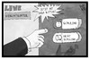 Cartoon: Gerichtsurteil Live (small) by Kostas Koufogiorgos tagged karikatur,koufogiorgos,illustration,cartoon,gericht,urteil,schuldig,nicht,dash,button,technologie,amazon,justiz,tv,übertragung,live