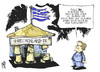 Cartoon: Griechenland 21 (small) by Kostas Koufogiorgos tagged stuttgart,21,griechenland,samaras,kredit,geld,euro,schulden,krise,fortschritt,deutsche,karikatur,kostas,koufogiorgos