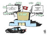 Cartoon: Griechische Wirtschaftszone (small) by Kostas Koufogiorgos tagged griechenland,schweiz,bank,wirtschaftszone,geld,bankrott,euro,schulden,krise,europa,schwarzgeld,wirtschaft,karikatur,kostas,koufogiorgos