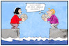Cartoon: Groko-Umfrage (small) by Kostas Koufogiorgos tagged karikatur,koufogiorgos,illustration,cartoon,groko,merkel,nahles,spd,cdu,union,umfrage,selbstmord,politik,demographie