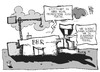 Cartoon: Großprojekte (small) by Kostas Koufogiorgos tagged ber,stuttgart,21,s21,flughafen,bahnhof,grossprojekt,steuergeld,karikatur,koufogiorgos